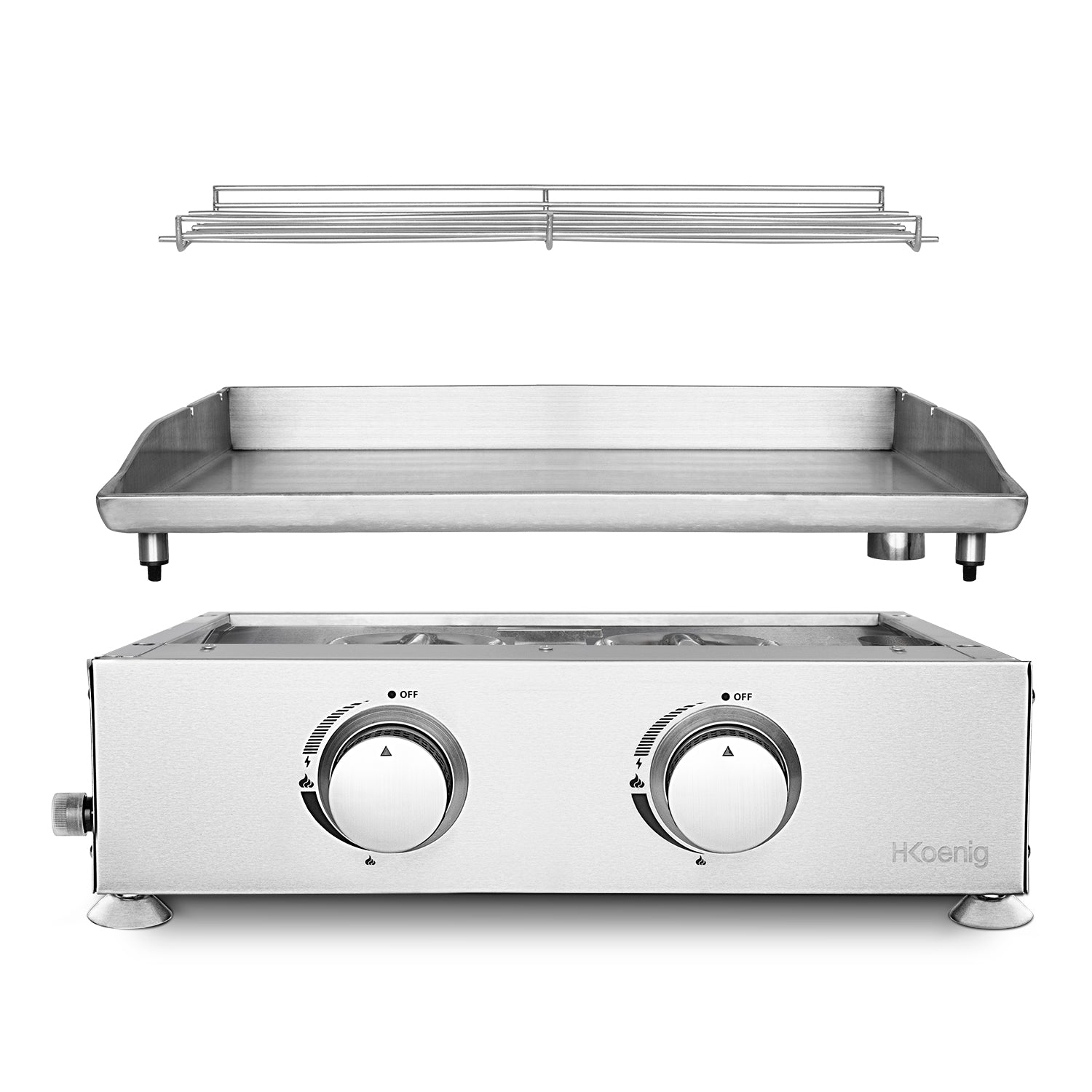 Plancha 2 brûleurs en U - PLX920 H.Koenig - Mathon - 4