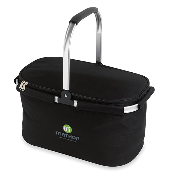 Panier isotherme noir pliable avec anse rabattable Mathon - Mathon - 5