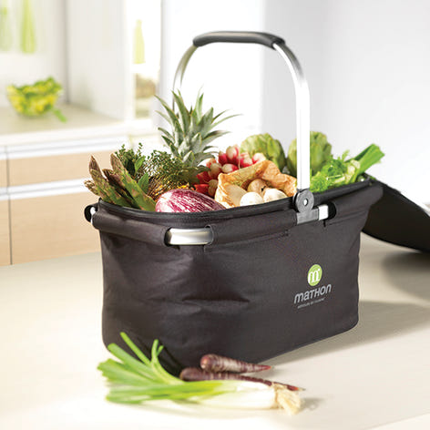 Panier isotherme noir pliable avec anse rabattable Mathon - Mathon - 1