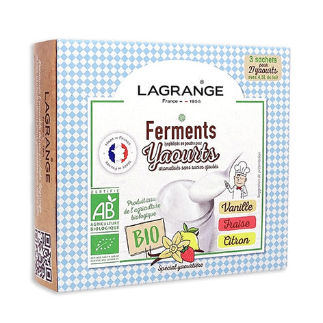 Ferments aromatisés Vanille Fraise Citron Lagrange - Mathon - 1
