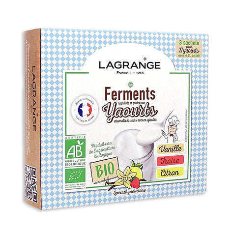 Ferments aromatisés Vanille Fraise Citron Lagrange - Mathon - 1