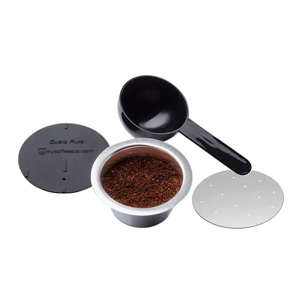 Capsule rechargeable compatible machine à café Dolce Gusto avec couvercle et doseur - Mathon - 2