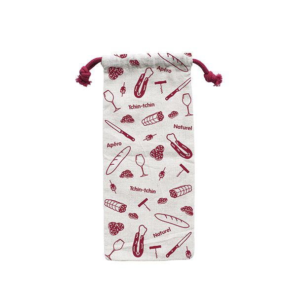Set apéritif planche, couteau et sac Pebbly - Mathon - 5