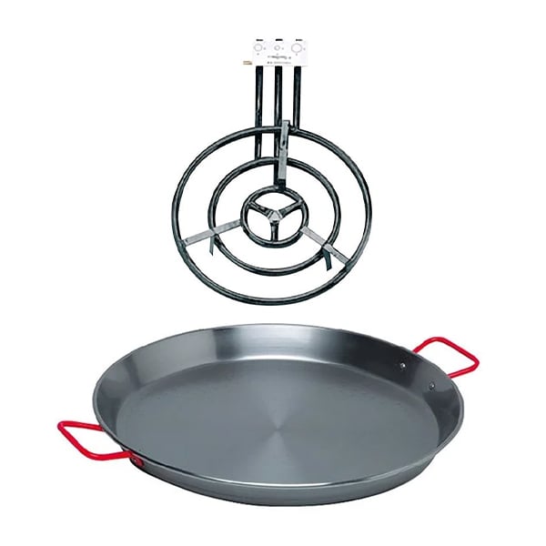 Lot plat à paëlla 60 cm et réchaud - Mathon