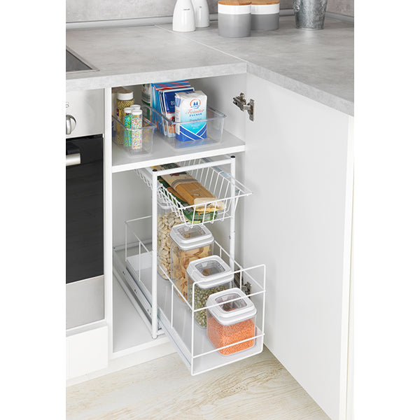 Tablette coulissante 2 corbeilles Wanja  Wenko by Maximex - Mathon - 2