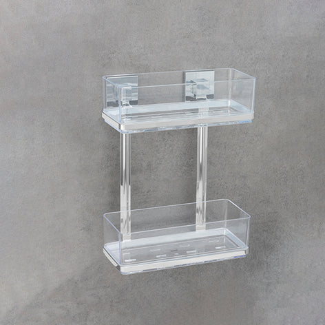 Étagère murale en acier inox Vacuum-Loc® Quadro 2 niveaux Wenko by Maximex - Mathon - 2