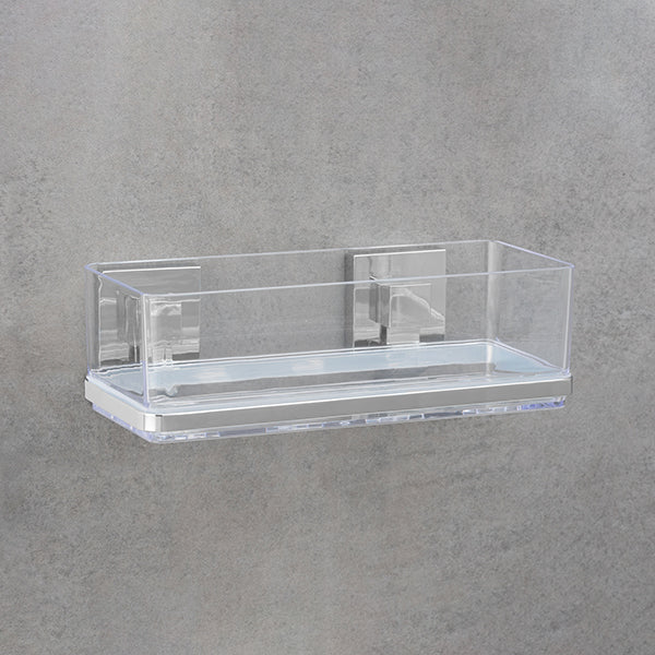 Étagère murale en acier inox Vacuum-Loc® Quadro Wenko by Maximex - Mathon - 5