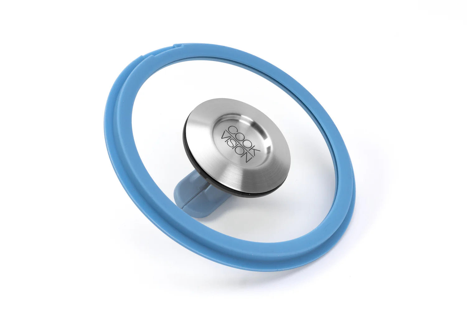 Couvercle empilable en verre bleu, diamètre 16 cm Cookvision - Mathon - 2