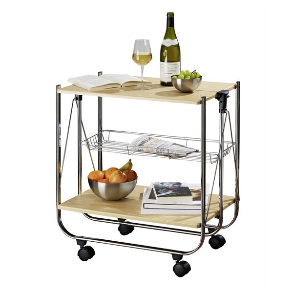 Desserte DELUXE coloris érable Wenko by Maximex - Mathon - 2