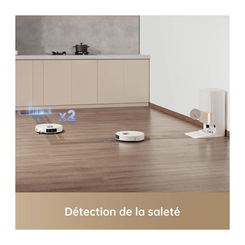 Aspirateur Robot Laveur   X40 Ultra Complete Avec Serpilliere A Détacher Et A Soulever, Nettoyage Extensif Par Brosses Dreame - Mathon - 6
