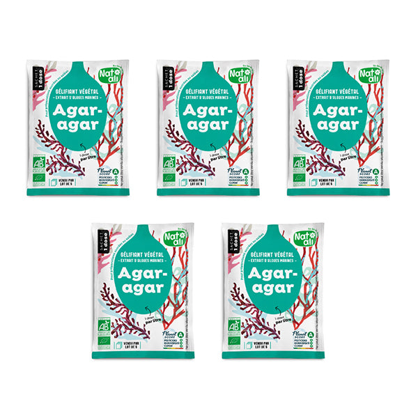 Agar-Agar 5 x 4g  bio Nat-ali - Mathon - 2
