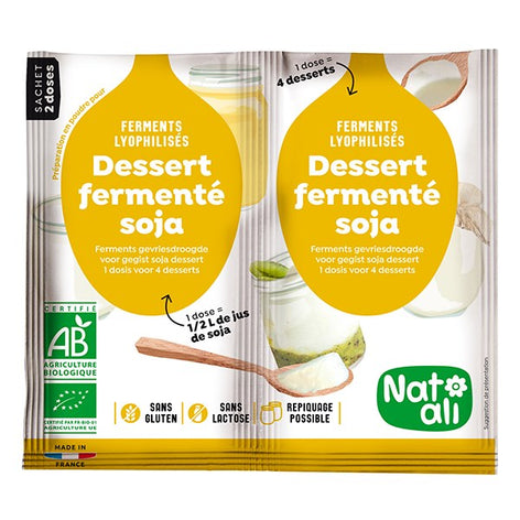 Ferment en poudre pour dessert au soja Nat-ali - Mathon