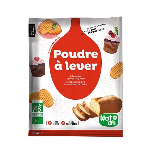 Poudre à lever bio 50 g Nat-ali - Mathon