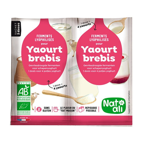 Ferment yaourt lait de brebis Nat-ali - Mathon