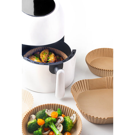 Caissettes pour friteuses à air rondes 50 pièces Ibili - Mathon - 1