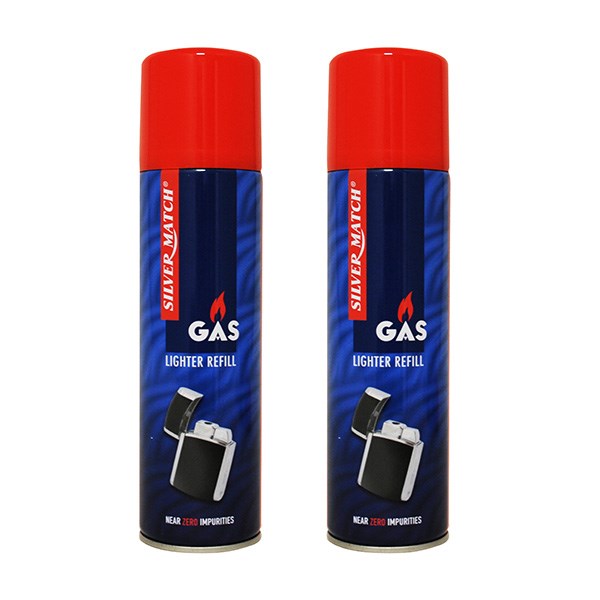 Lot de 2 recharges gaz butane pour chalumeau 250 ml - Mathon