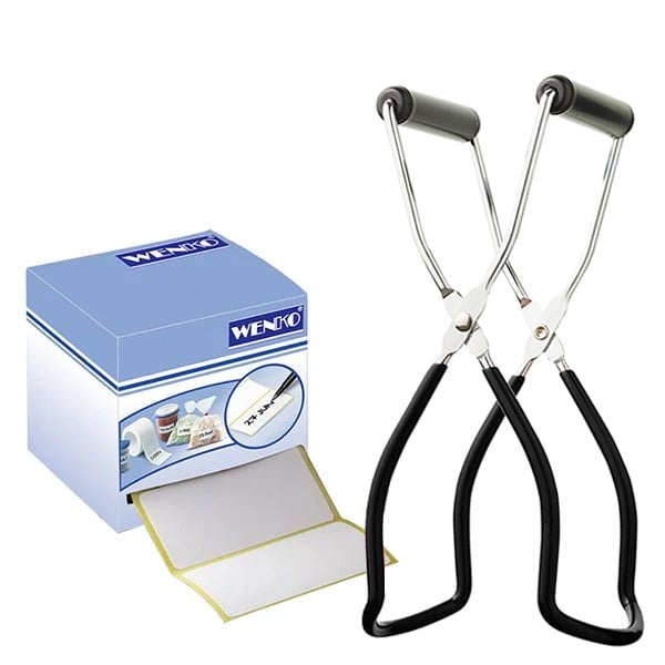 Lot pince à bocal et 500 étiquettes adhésives - Mathon - 1