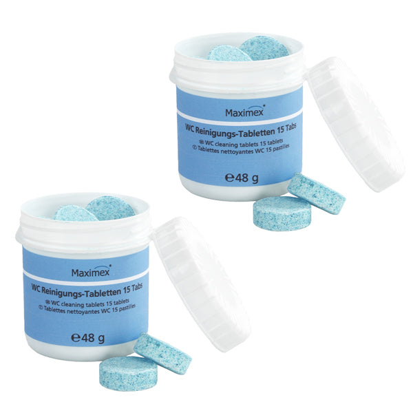 Lot de 2 sets de 15 pastilles détartrantes pour WC Wenko by Maximex - Mathon