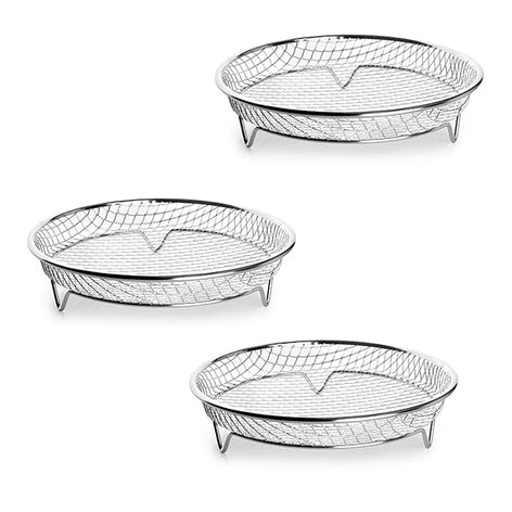Lot 3 paniers ronds pour friteuse à air chaud Ibili - Mathon - 1