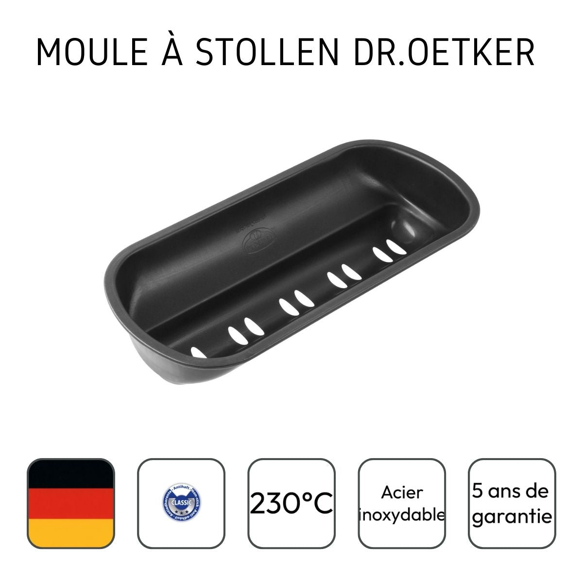 Moule à stollen type Moule à pain 31 x 10 cm Dr Oetker Tradition Dr. Oetker - Mathon - 4