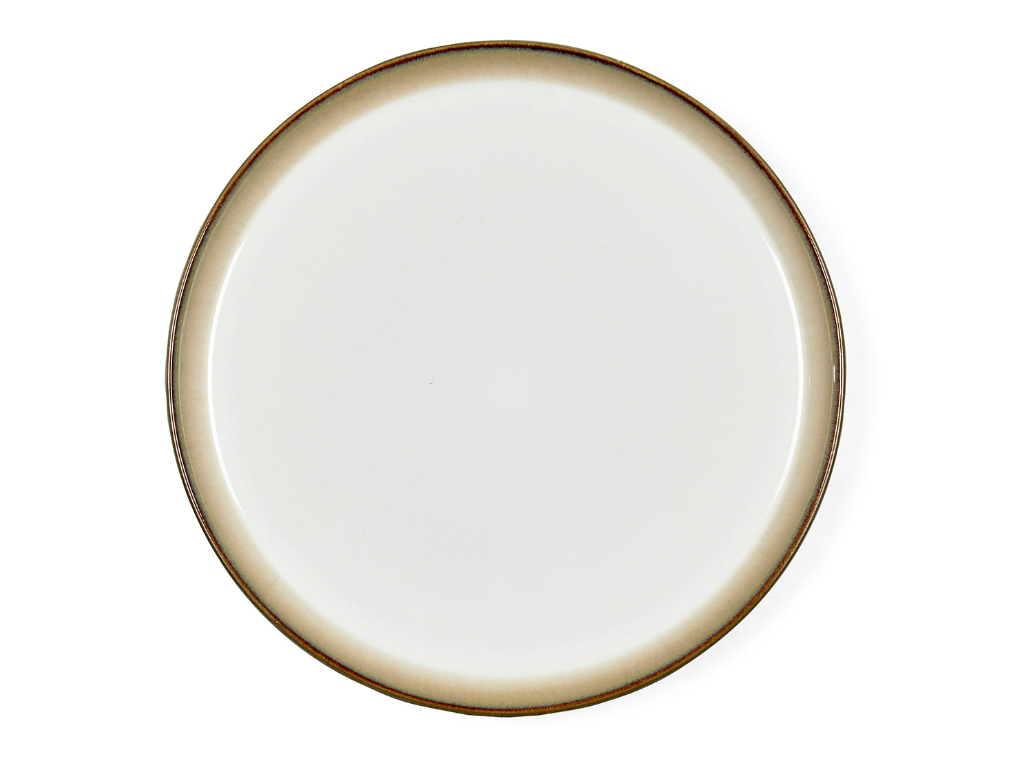 Assiette GASTRO en grès Gris/Crème Bitz - Mathon - 1