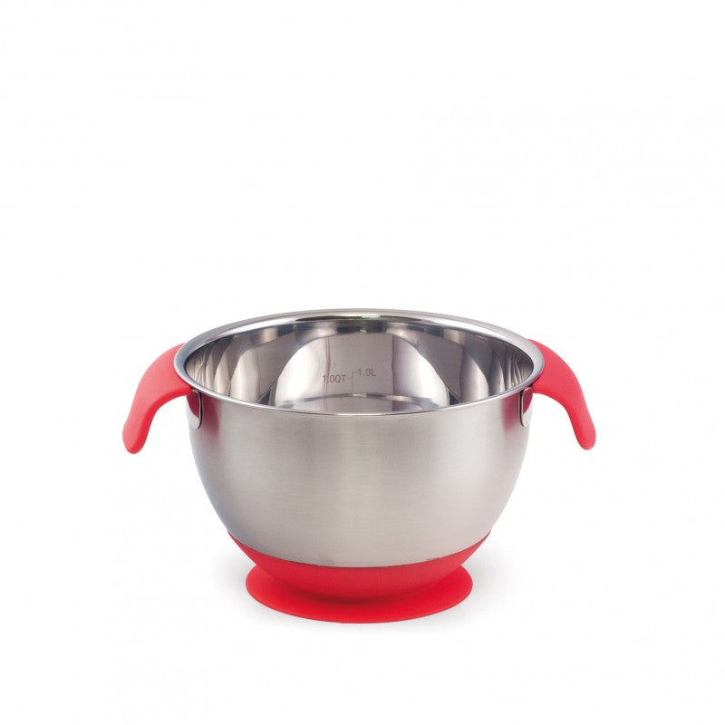 Lot de 2 saladiers avec poignées et socle ventouse Plastorex - Mathon