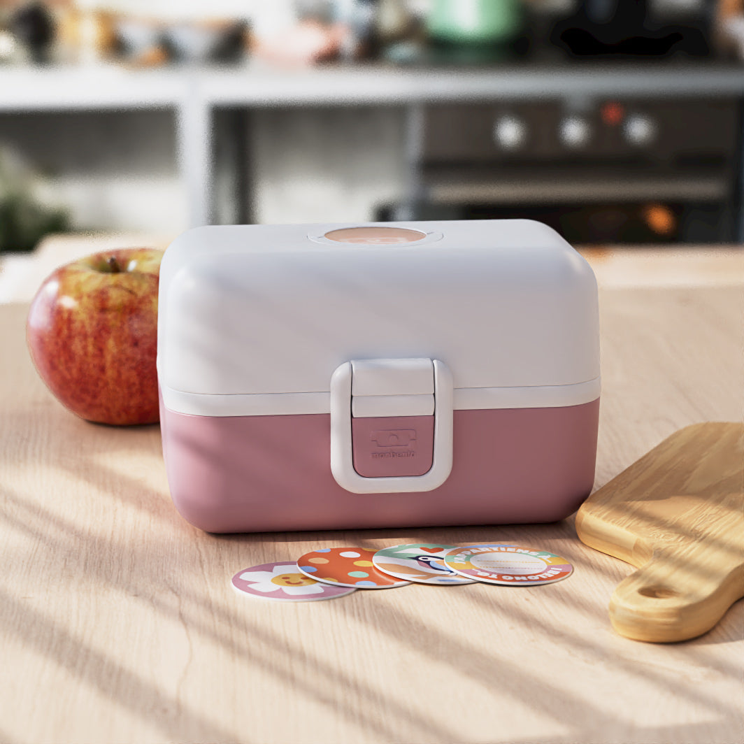 Lunch box à compartiments pour enfant Tresor 800ml Blanc/Rose Monbento - Mathon - 5
