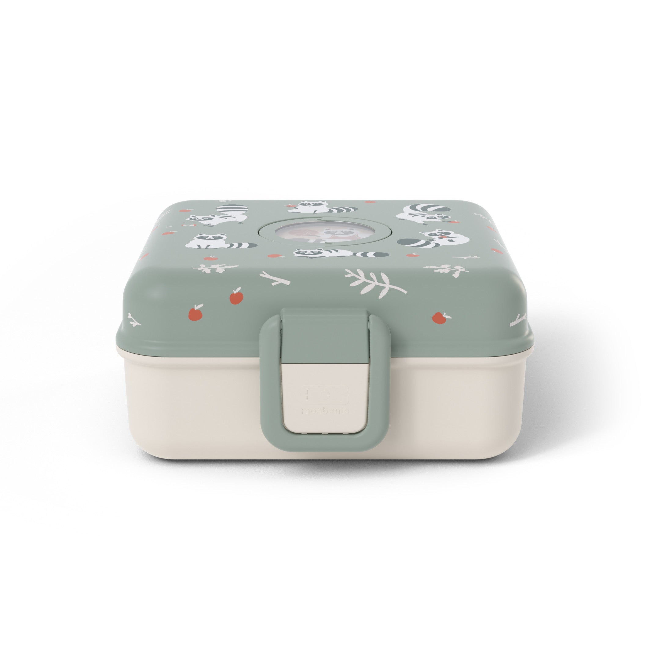 Boîte à sandwich enfant Snacky 850ml vert Raccoon Monbento - Mathon - 2