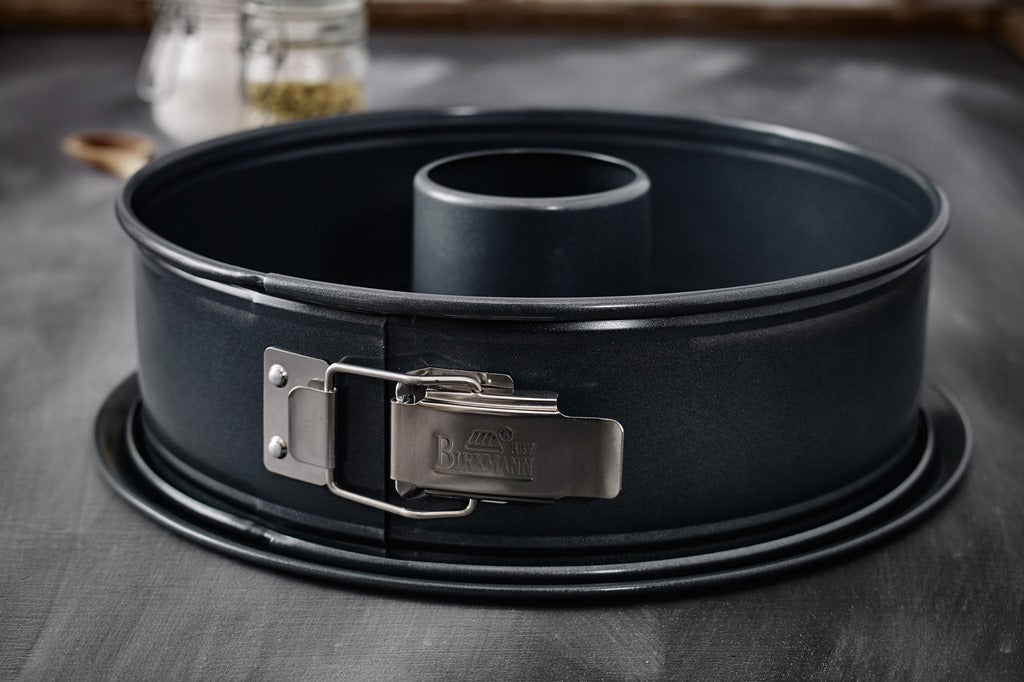 Moule à fond amovible, 2 fonds, en acier carbone, Premium, D26xH9 cm Birkmann - Mathon - 2