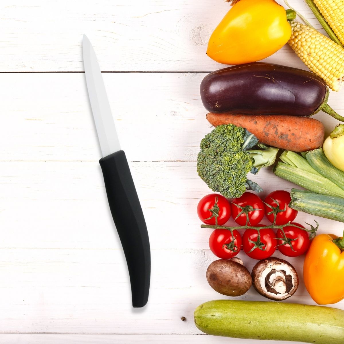 Lot de 2 couteaux de cuisine avec lame en céramique de 7,5 cm  Céramique Nirosta - Mathon - 2