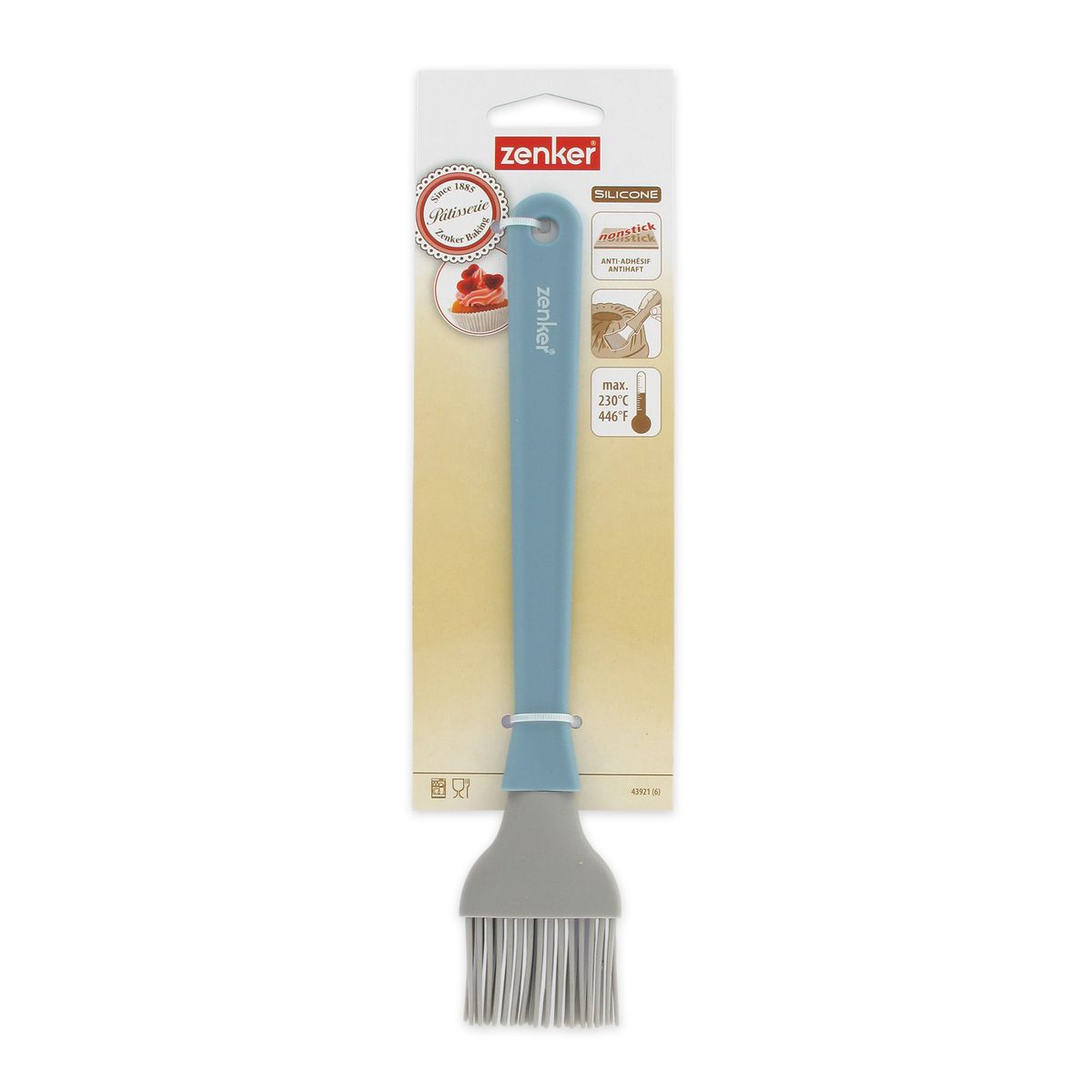 Pinceau de cuisine et de pâtisserie 25 cm en poils silicone Zenker Sweet Sensation Zenker - Mathon - 5