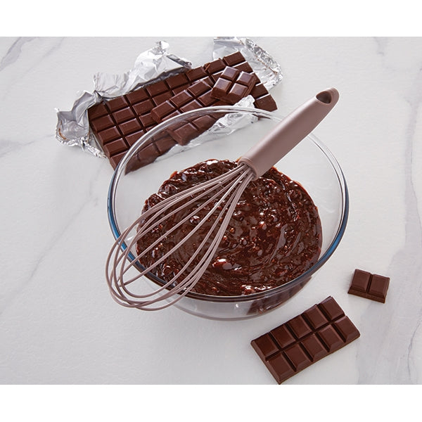 Fouet de cuisine antirayures en silicone 30 cm taupe Mathon - Mathon - 2