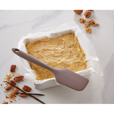 Spatule souple de cuisine antirayures en silicone 27 cm taupe Mathon - Mathon - 1
