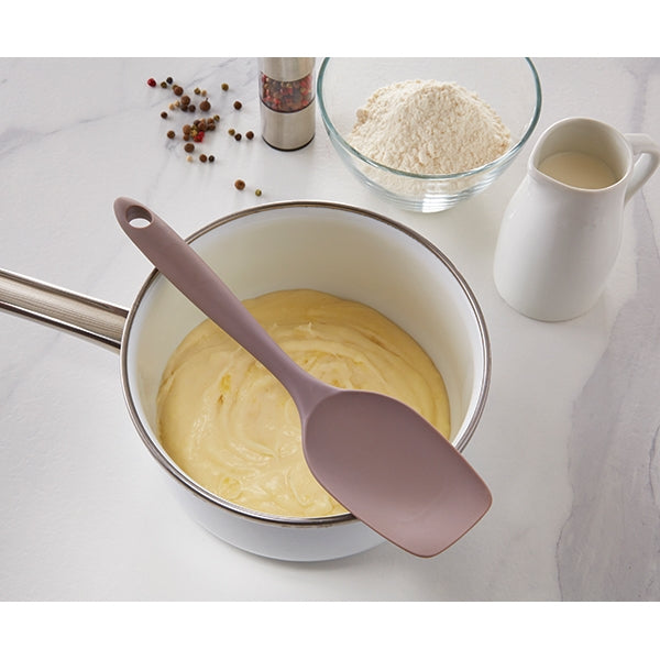 Cuillère de cuisine antirayures en silicone 27 cm taupe Mathon - Mathon - 2