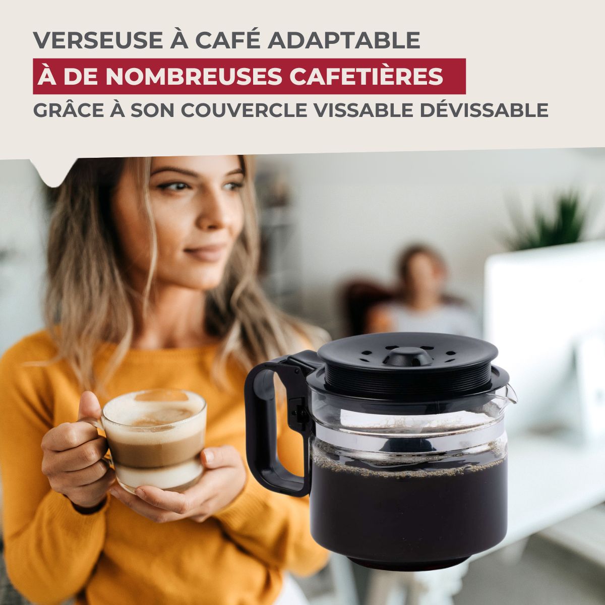 Verseuse adaptable pour cafetière American Tradition  Basic Fackelmann - Mathon - 2