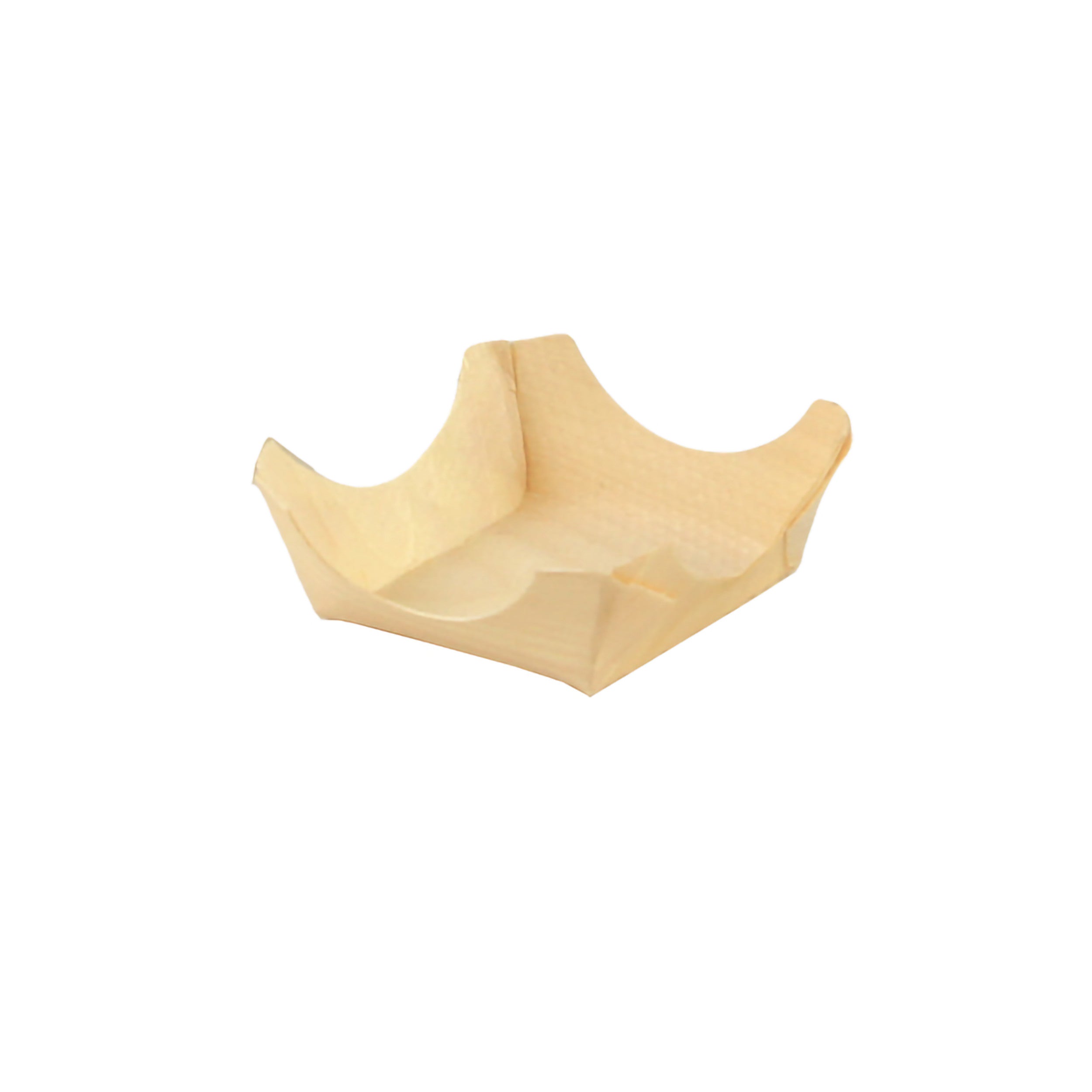 50Pcs - Mini assiette bois "Pin Up"  60x60x25mm FirstPack - Mathon - 1