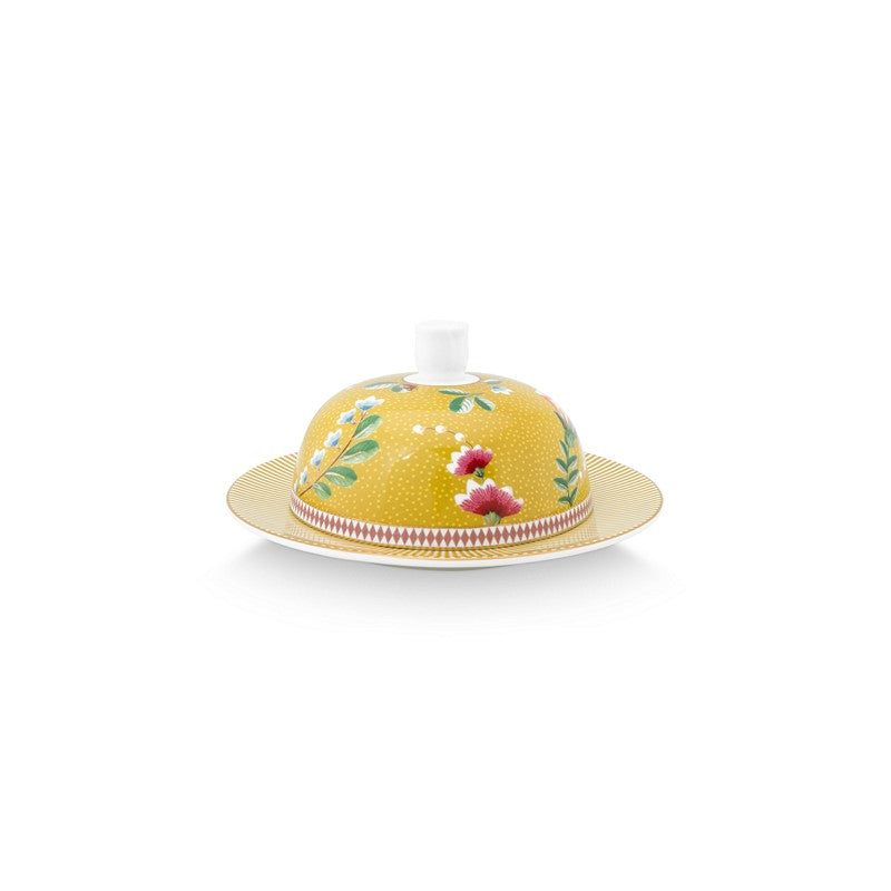 Beurrier rond La Majorelle Jaune - 17x8cm Pip Studio - Mathon