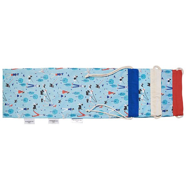 Sac à pain Bleu Blanc Rouge Transport Sacasalades by Arminé - Mathon