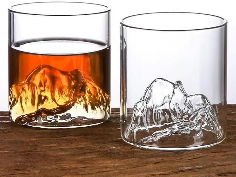 Lot de 2 verres à whisky design montagne – 283,5 ml Vendos85 - Mathon