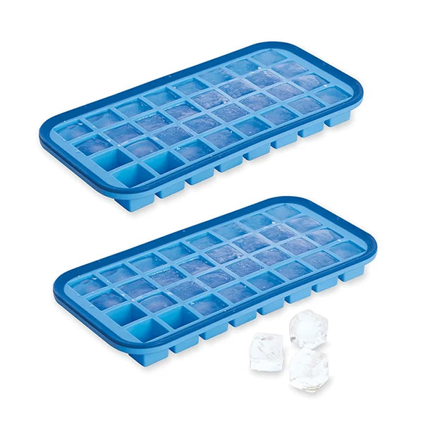 Lot 2 Bacs à glaçons silicone souple démoulage facile 32 cubes Mathon - Mathon - 1