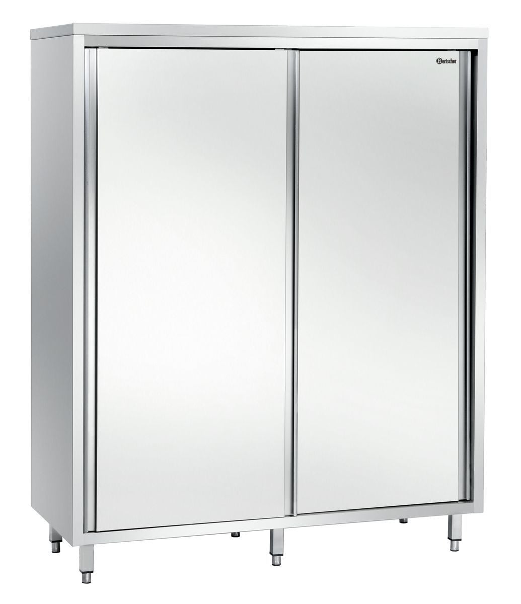 Armoire Haute - acier inoxydable - Portes Coulissantes - Profondeur 600 & Hauteur 2000 - Bartscher - Mathon - 1