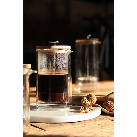 Cafetière à piston en verre double paroi Ogo - Mathon - 2