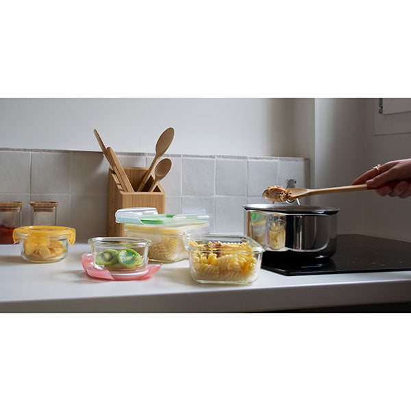 Set de 5 boîtes de conservation en verre borosilicate 850 ml  Pebbly - Mathon - 2