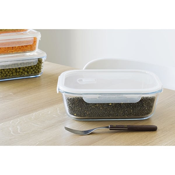 Boîte rectangulaire en verre 2,25 L Pebbly - Mathon - 2