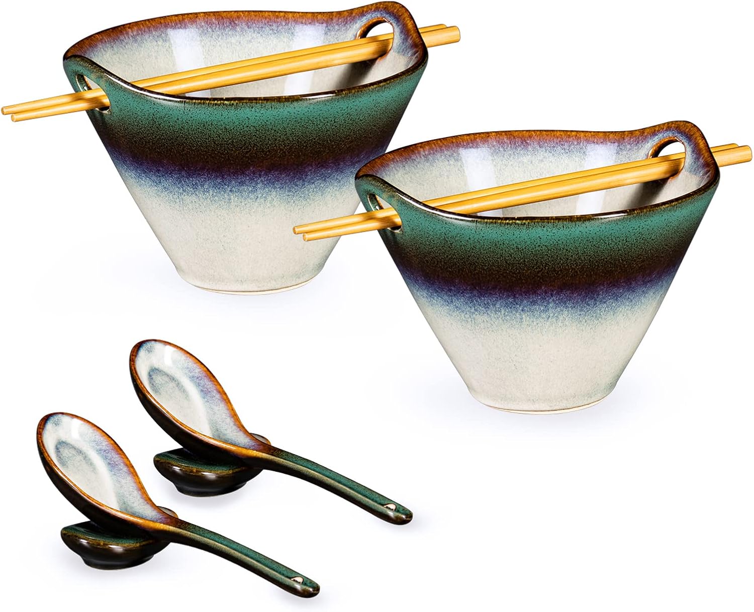 Ensemble japonais 8 pcs – Bols à ramen en céramique Vendos85 - Mathon