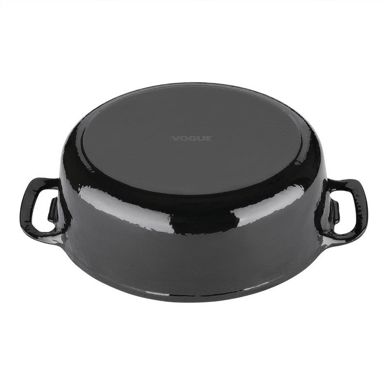 Cocotte ovale en fonte noire  5 L Vogue - Mathon - 2