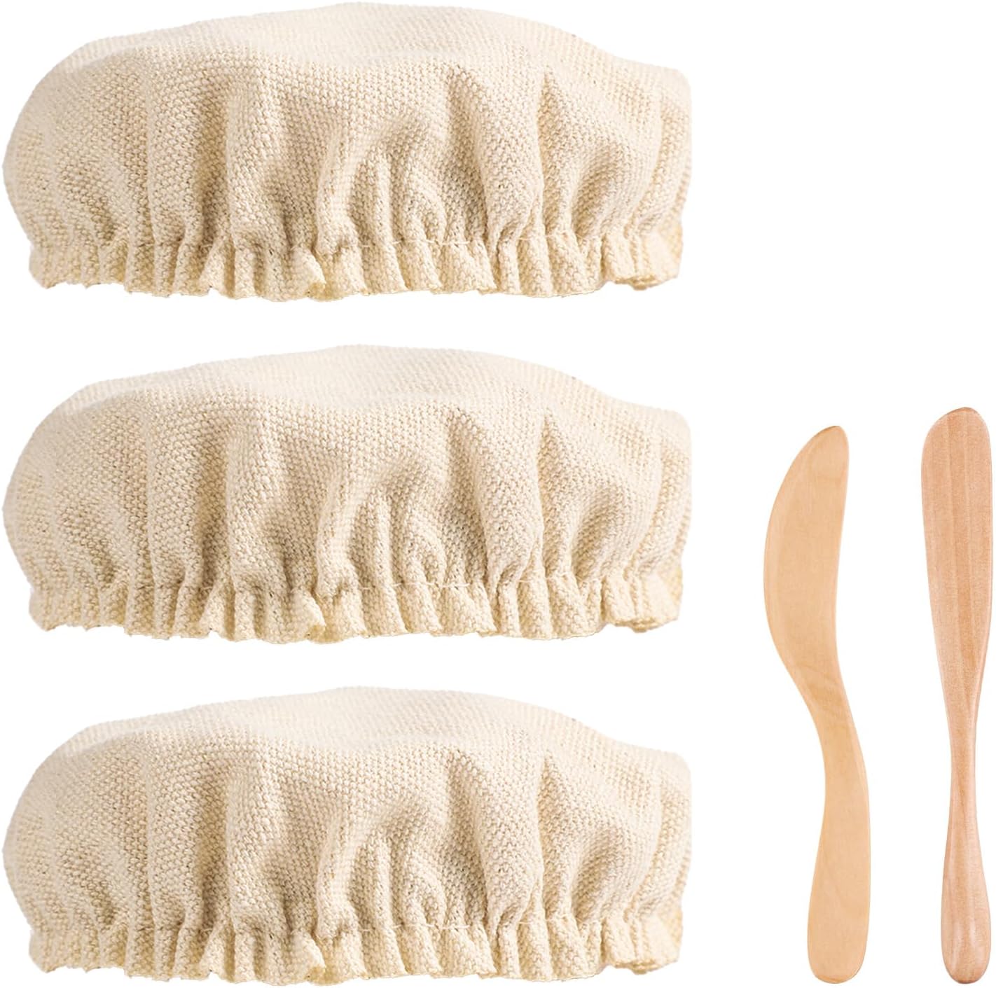 Couvercles en tissu pour levain avec grattoirs x3+2 Vendos85 - Mathon