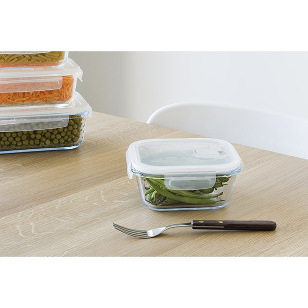 Plat carré en verre 800ml Pebbly - Mathon - 2