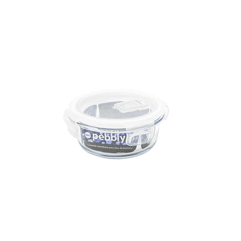 Boîte ronde en verre 400ml Pebbly - Mathon - 1