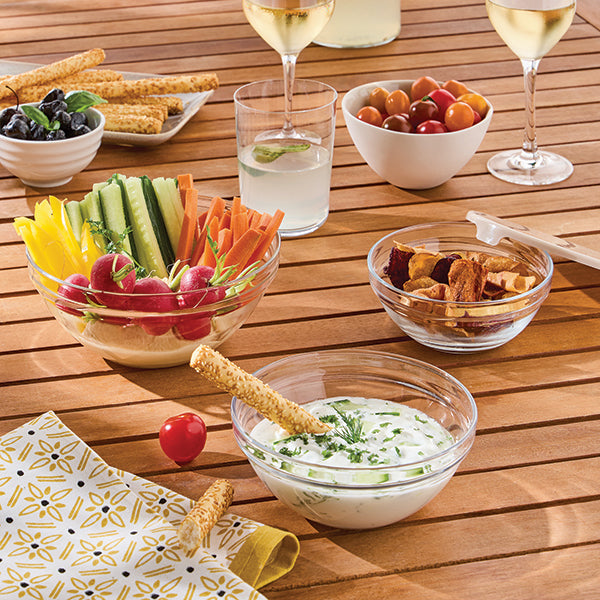 Set de 3 saladiers en verre avec couvercle Mathon - Mathon - 5